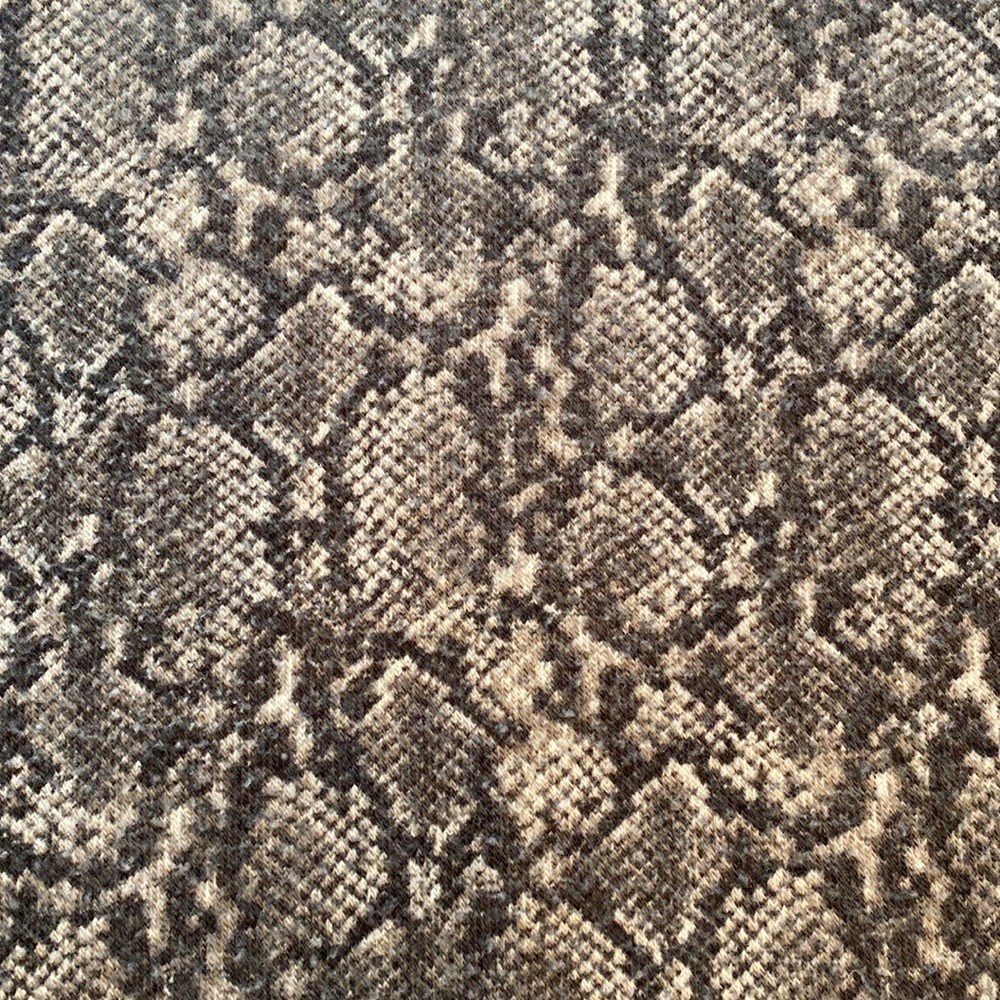 Zara brown/tan snakeskin knit short sleeve tunic sweater dress Sz M - Picture 8 of 12